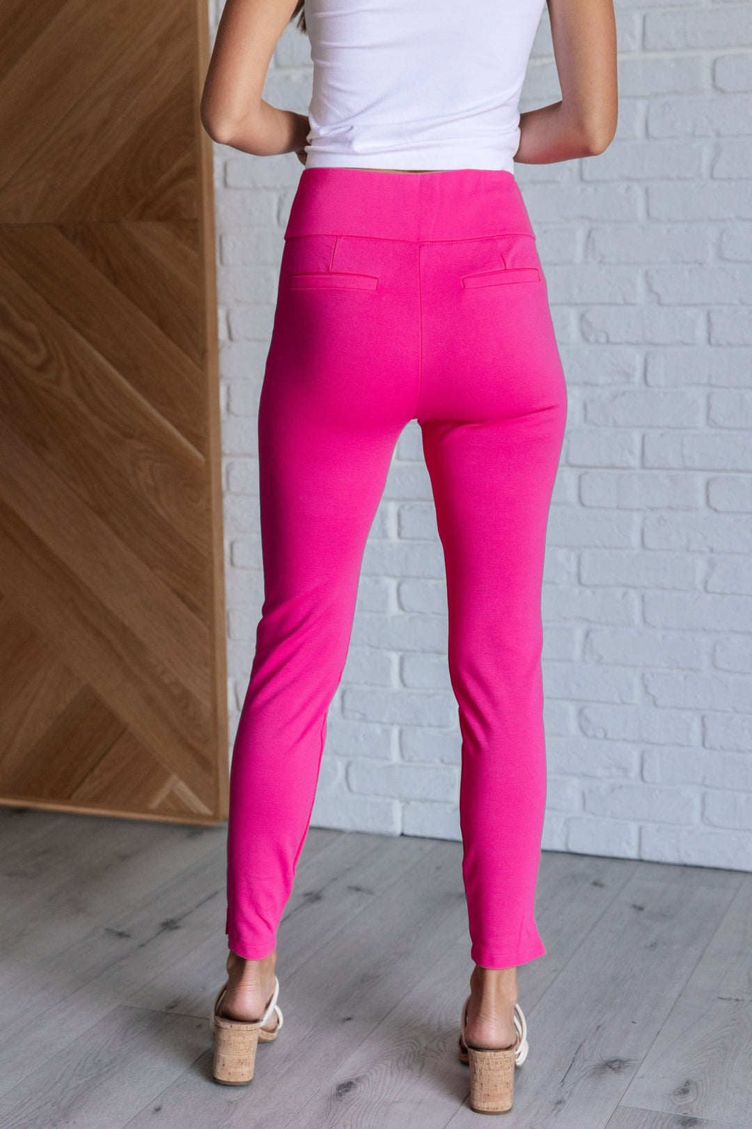 Magic Skinny 28" Pants in Hot Pink - Simply Polished Boutique