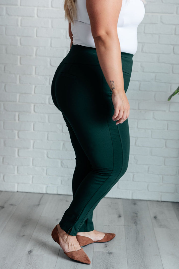 Magic Skinny 28" Pants in Hunter Green - Simply Polished Boutique