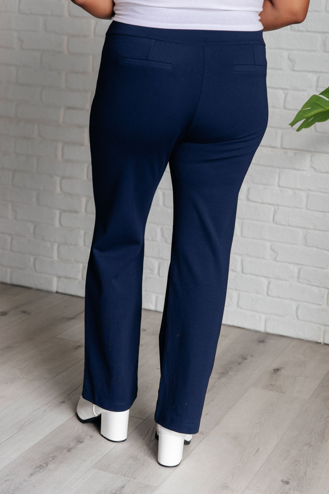 Magic Straight Pants in Navy - Simply Polished Boutique