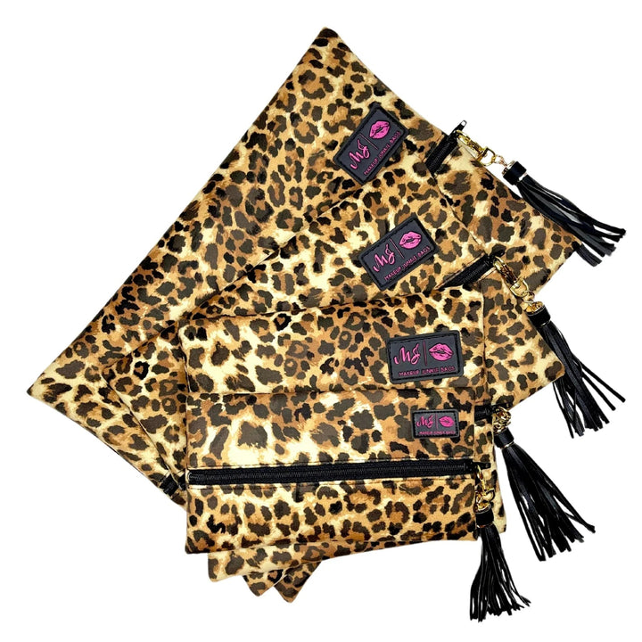 Makeup Junkie Bags - Lady Leopard (RTS) - Simply Polished Boutique
