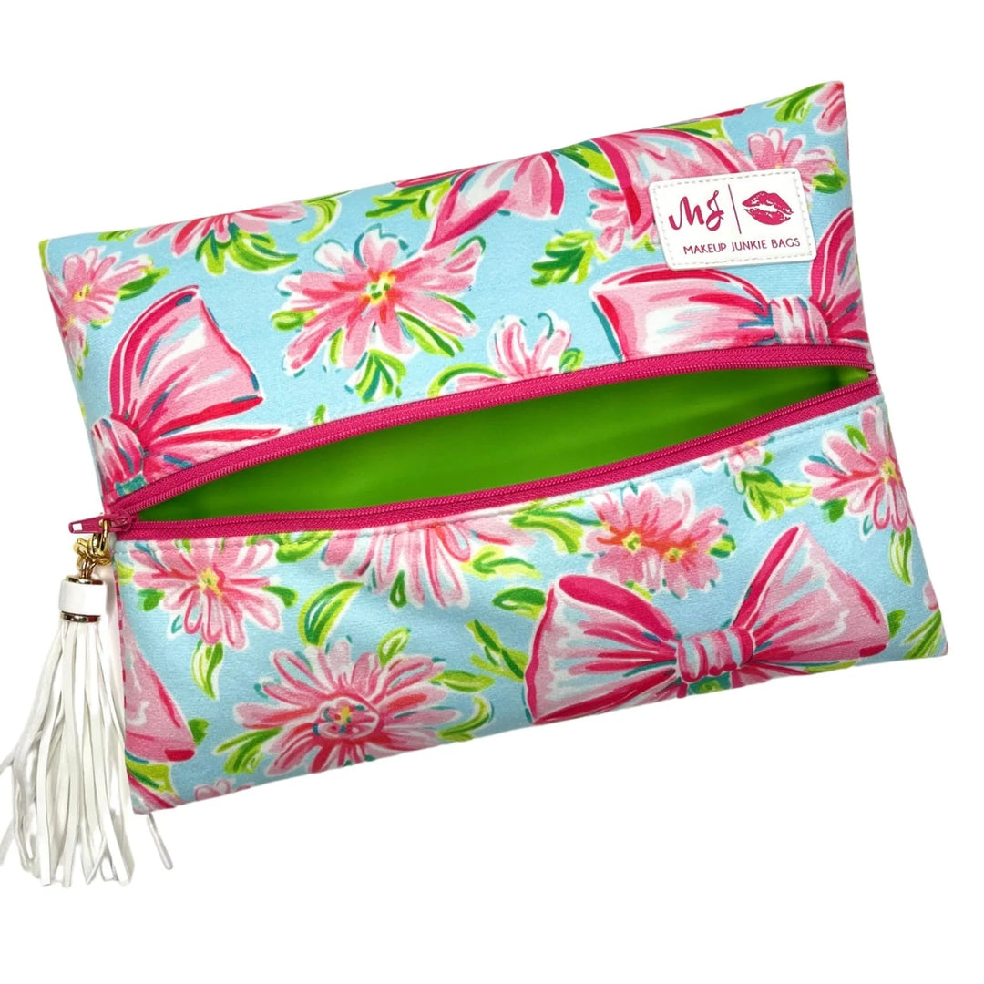 Makeup Junkie Bags - Sweetheart Bow (RTS) - Simply Polished Boutique