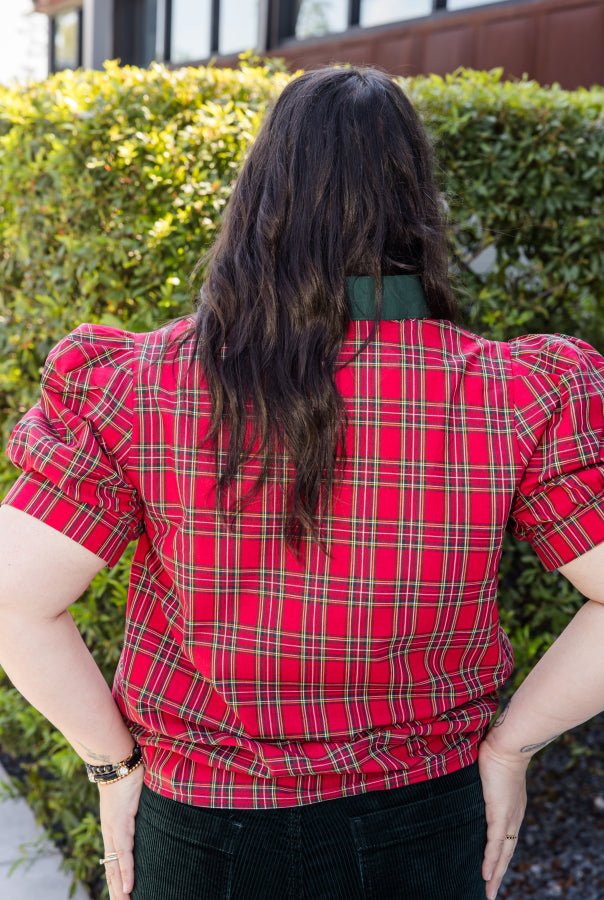 Market Plaid Top - Simply Polished Boutique