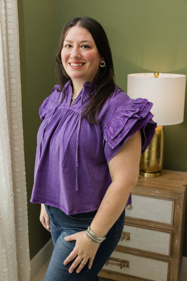 Marley Top - Purple - Simply Polished Boutique
