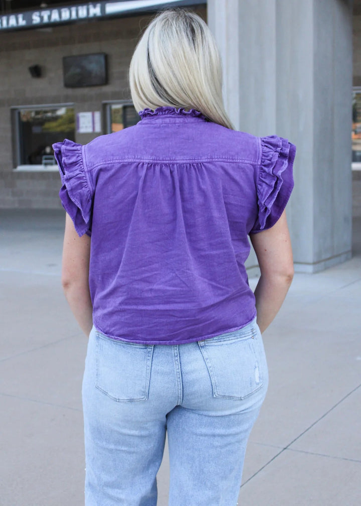 Marley Top - Purple - Simply Polished Boutique