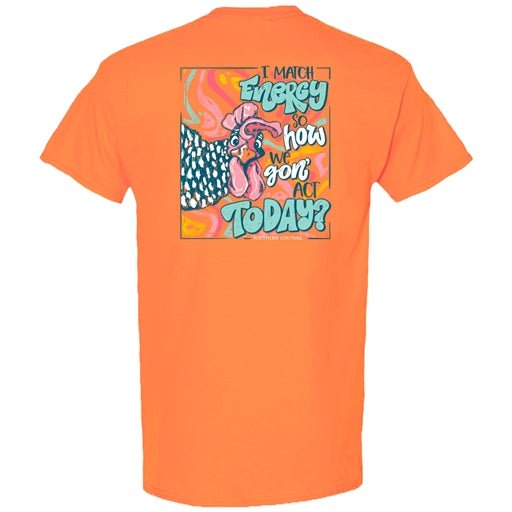 Match Energy Graphic Tee – Tangerine - Simply Polished Boutique