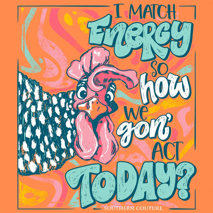 Match Energy Graphic Tee – Tangerine - Simply Polished Boutique