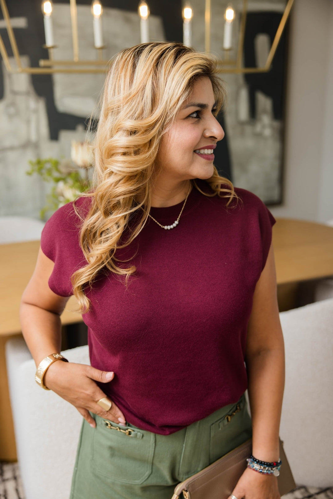 Merlot Moment Sweater - Simply Polished Boutique