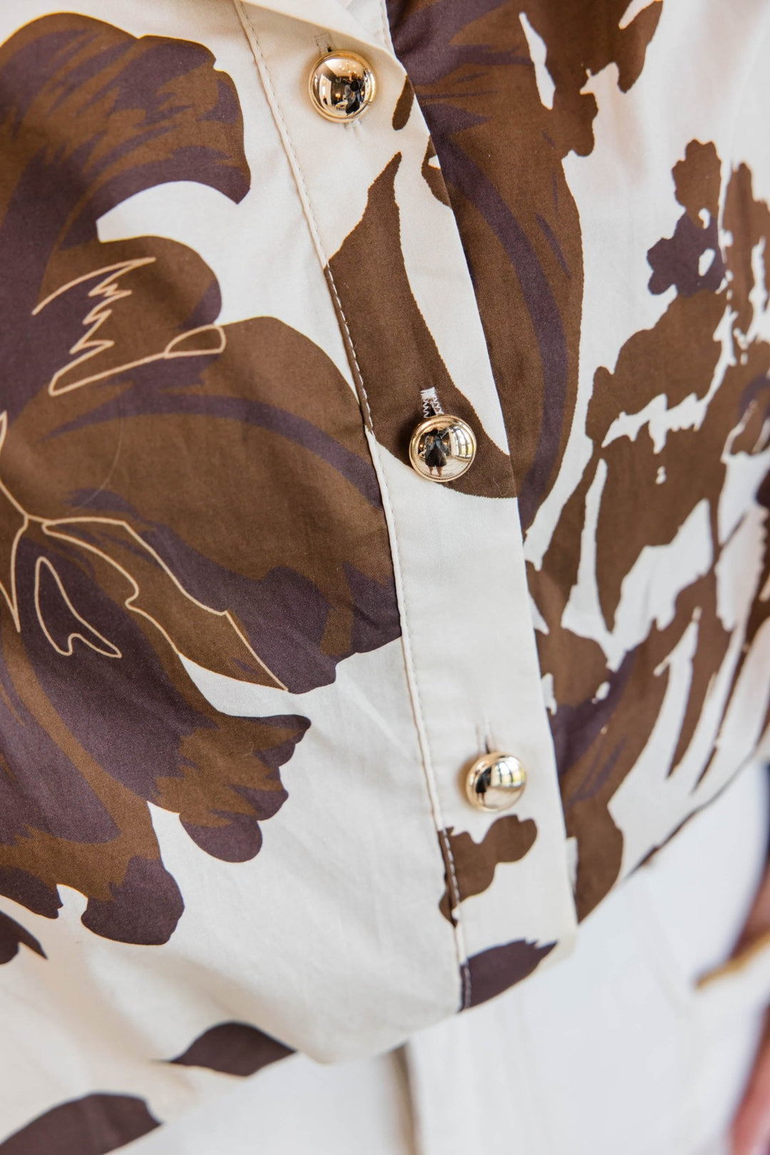 Mocha Muse Floral Top - Simply Polished Boutique