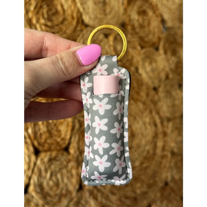 Neoprene Lip Balm Keychain - Simply Polished Boutique