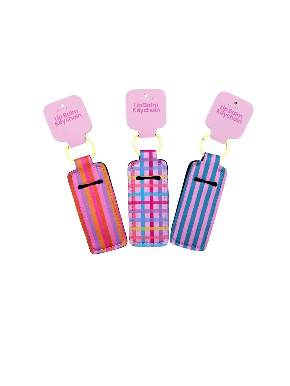 Neoprene Lip Balm Keychain - Simply Polished Boutique