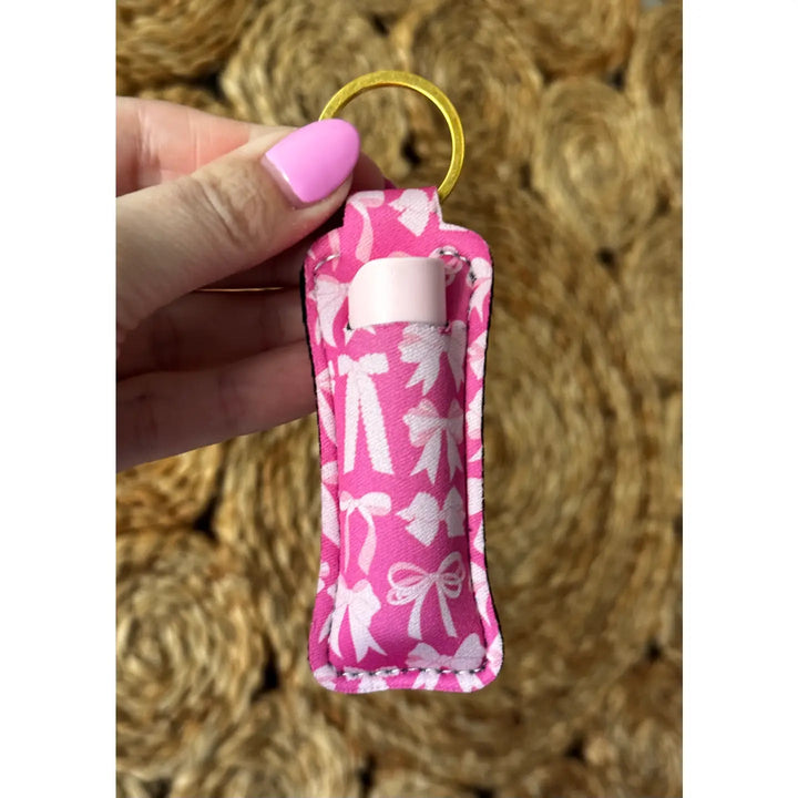 Neoprene Lip Balm Keychain - Simply Polished Boutique