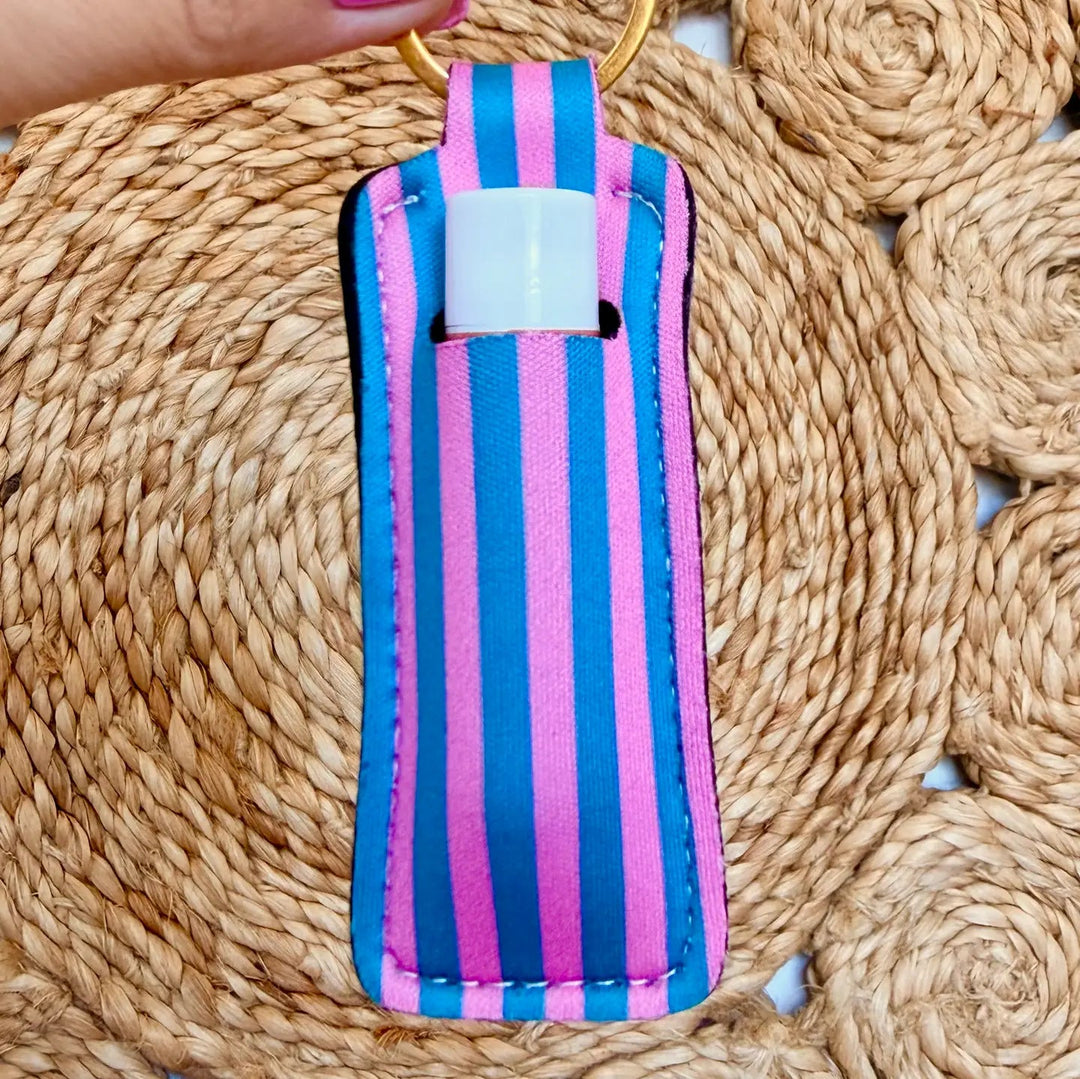 Neoprene Lip Balm Keychain - Simply Polished Boutique