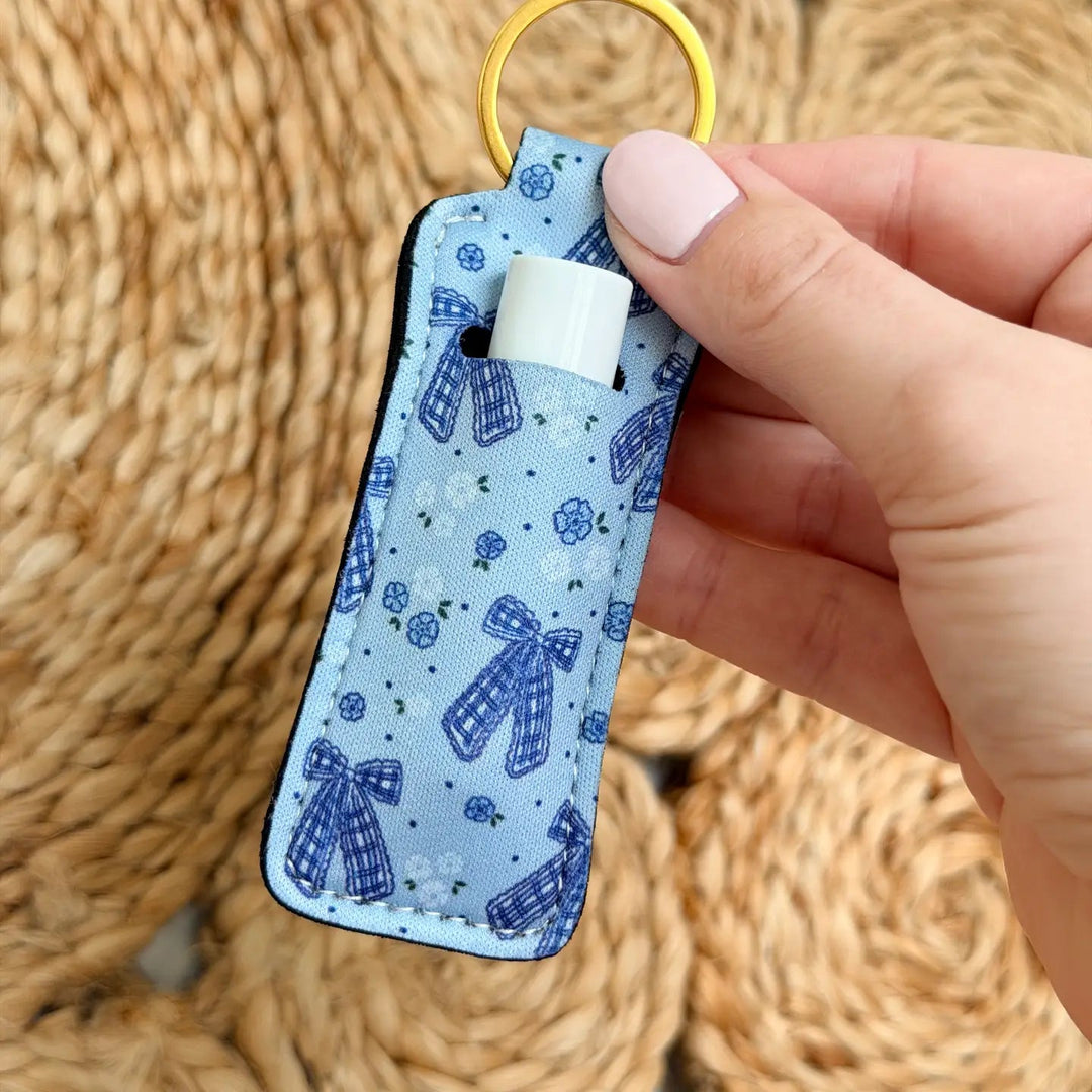 Neoprene Lip Balm Keychain - Simply Polished Boutique