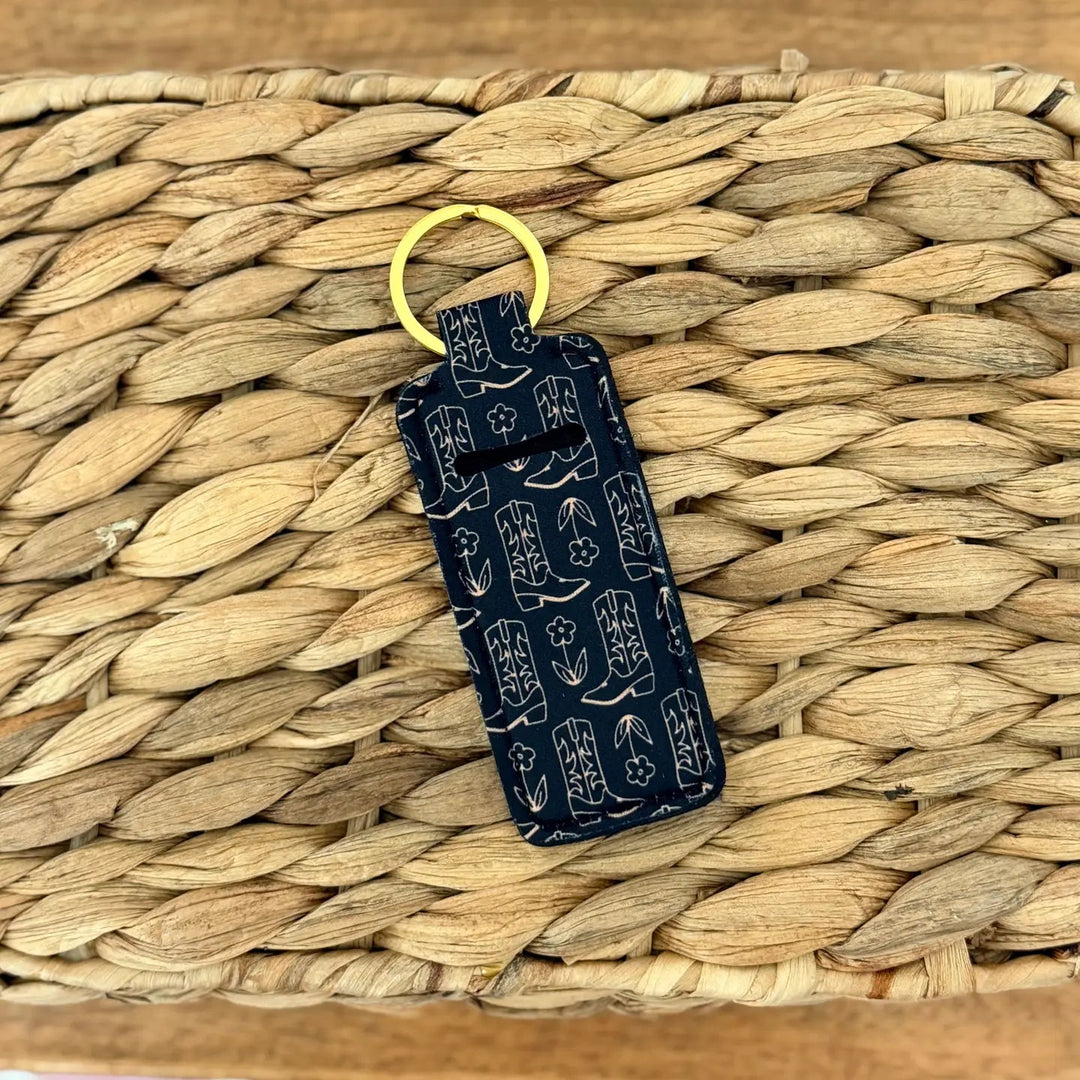 Neoprene Lip Balm Keychain - Simply Polished Boutique