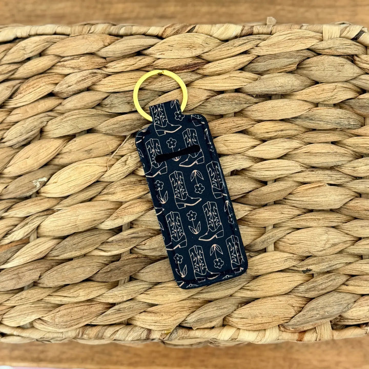 Neoprene Lip Balm Keychain - Simply Polished Boutique