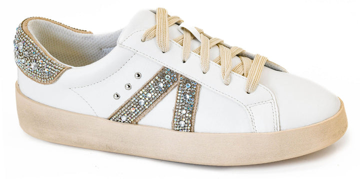 No Chaser White With Rhinestones by Corkys - Simply Polished Boutique
