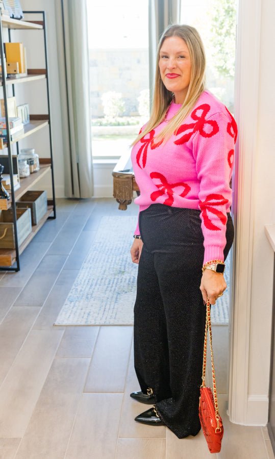 Oh My Bow Sweater - Simply Polished Boutique
