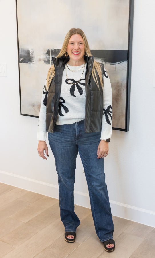 Oh My Bow Sweater - Simply Polished Boutique