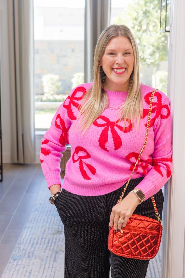 Oh My Bow Sweater - Simply Polished Boutique