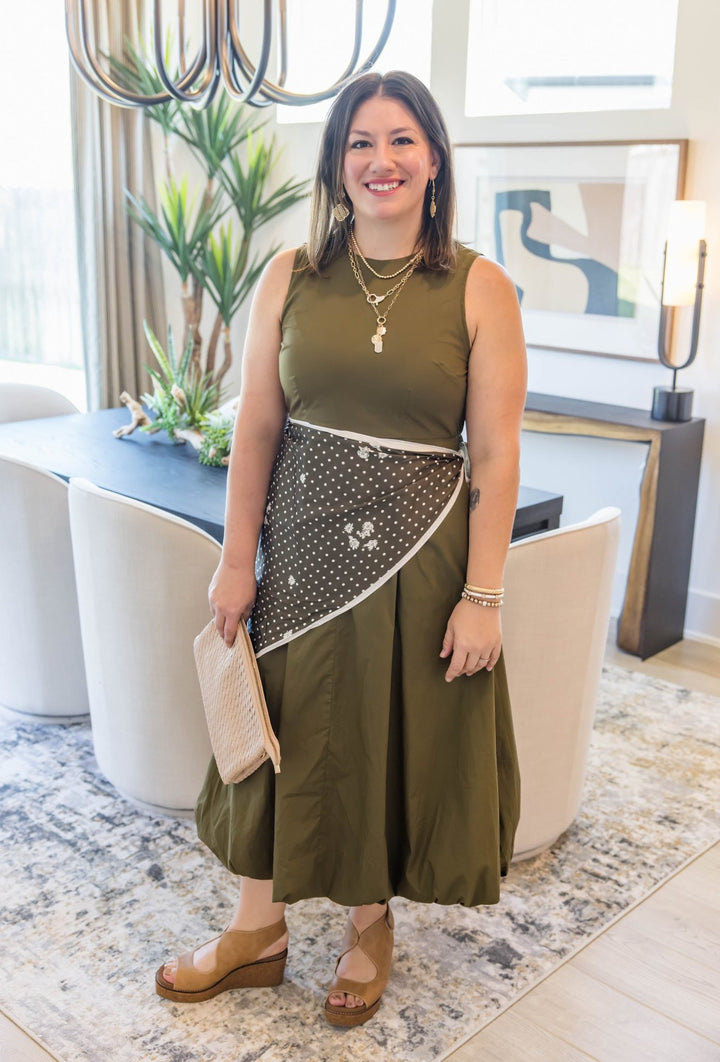Olive After Hours Midi Dress - Simply Polished Boutique