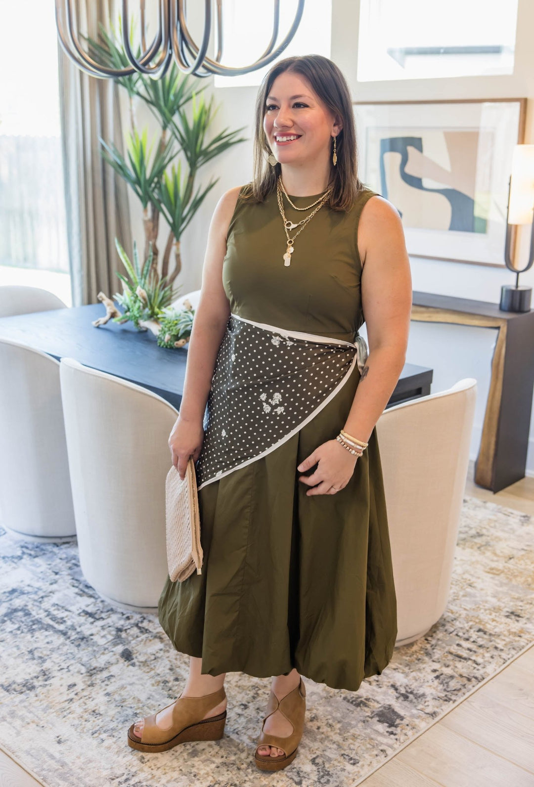 Olive After Hours Midi Dress - Simply Polished Boutique