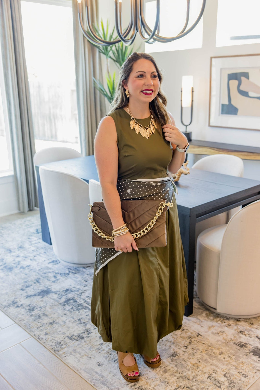 Olive After Hours Midi Dress - Simply Polished Boutique