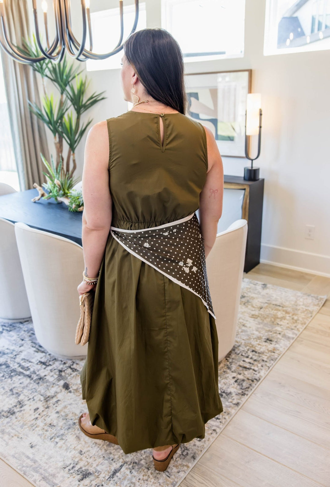 Olive After Hours Midi Dress - Simply Polished Boutique