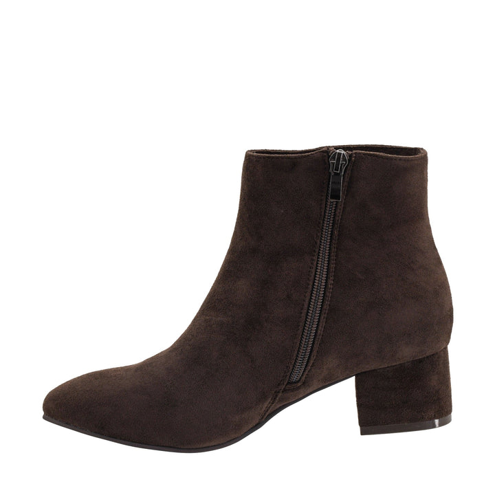 On The Down Low Chocolate Booties - Simply Polished Boutique
