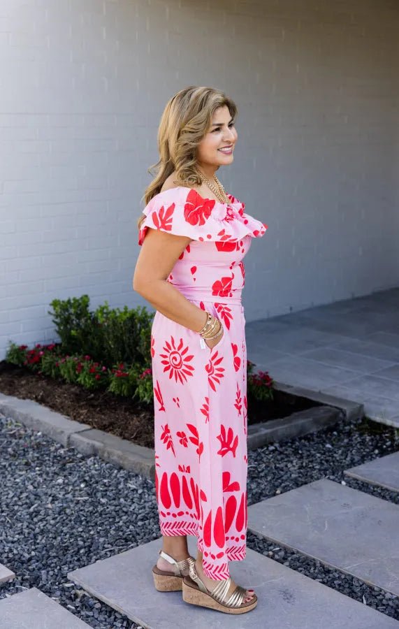 Pink Horizon Straight Skirt - Simply Polished Boutique