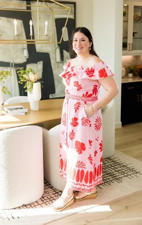 Pink Horizon Straight Skirt - Simply Polished Boutique