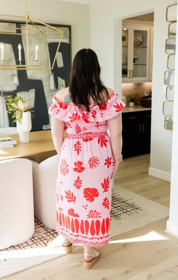 Pink Horizon Straight Skirt - Simply Polished Boutique