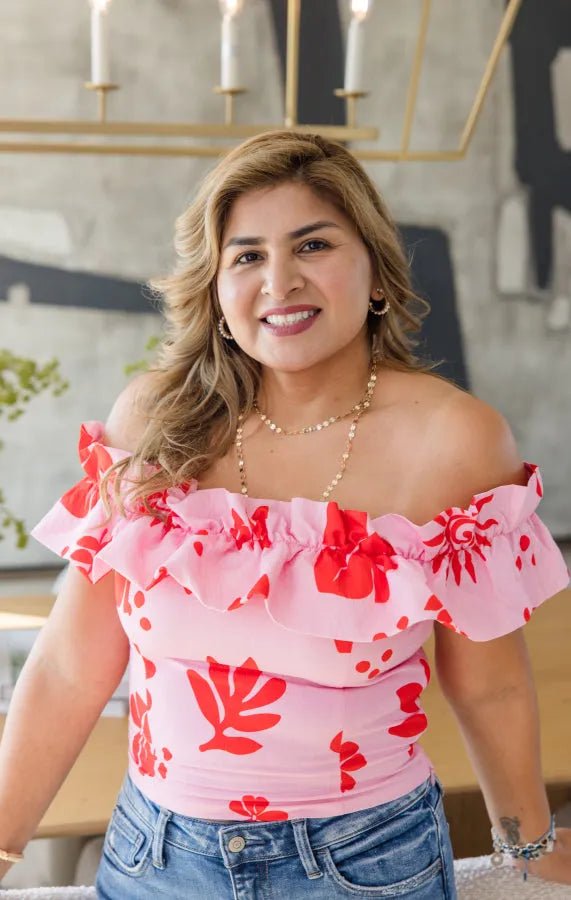 Pink Horizon Strapless Top - Simply Polished Boutique