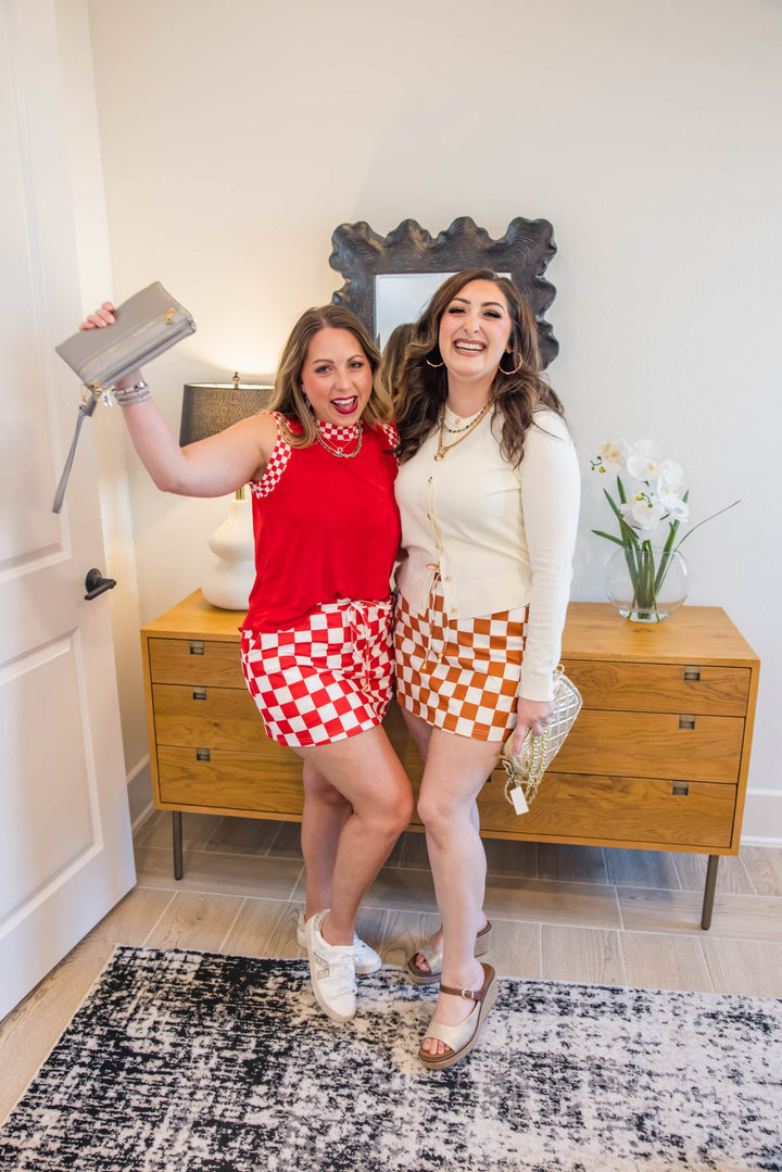 Play Time Skort - Checkered - Simply Polished Boutique