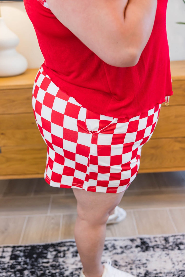 Play Time Skort - Checkered - Simply Polished Boutique