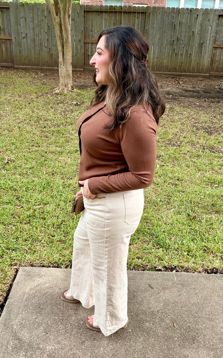 Polished Path Wide Leg Pants – Ecru - Simply Polished Boutique