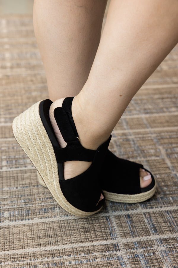 Pose Black Faux Suede - Simply Polished Boutique