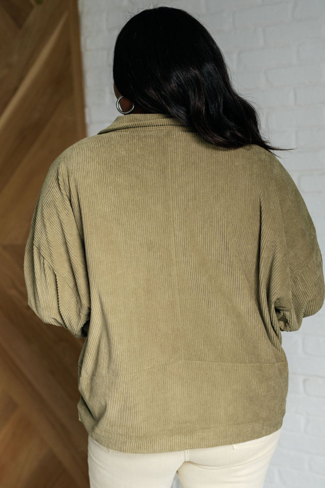 Primrose Corduroy Jacket in Olive - Simply Polished Boutique