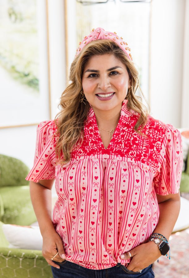 Reece Icon Embroidered Top - Simply Polished Boutique