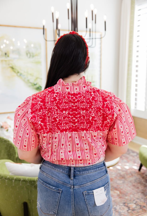 Reece Icon Embroidered Top - Simply Polished Boutique
