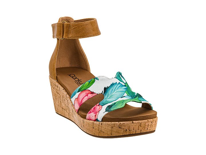 Rom Com White Floral Wedge by Corkys - Simply Polished Boutique