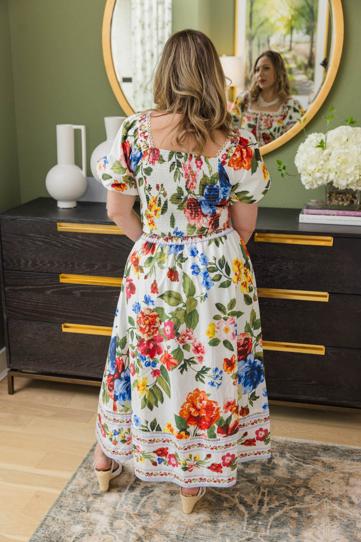 Rosette Garden Maxi Skirt - Simply Polished Boutique