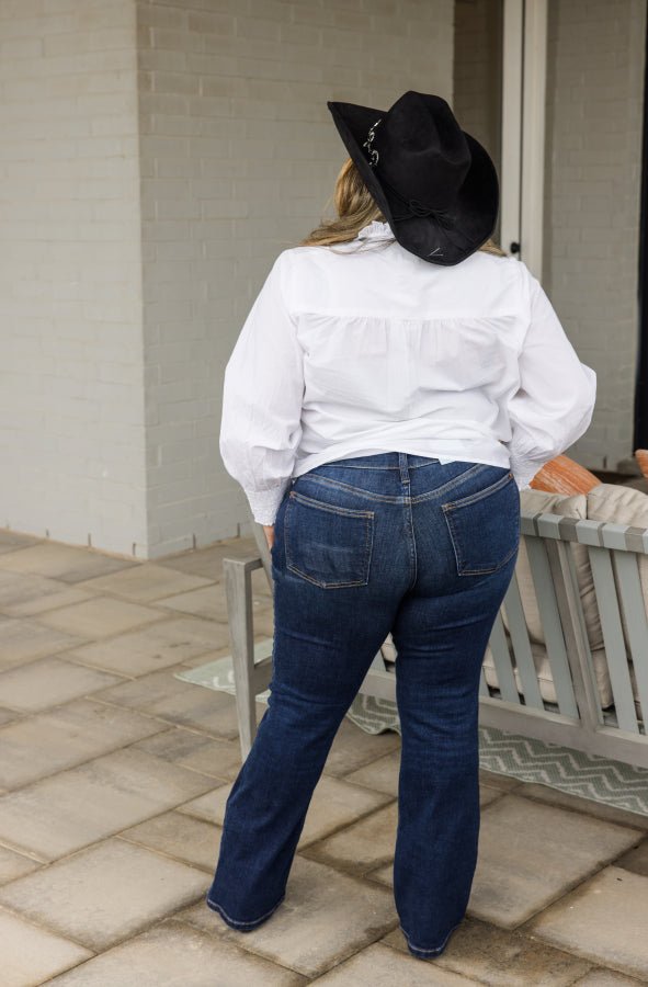 Ruby Button Top - Simply Polished Boutique