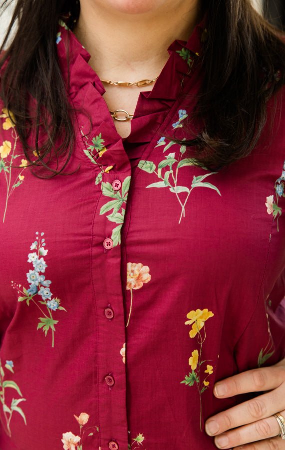 Savannah Smocked Blouse - Simply Polished Boutique