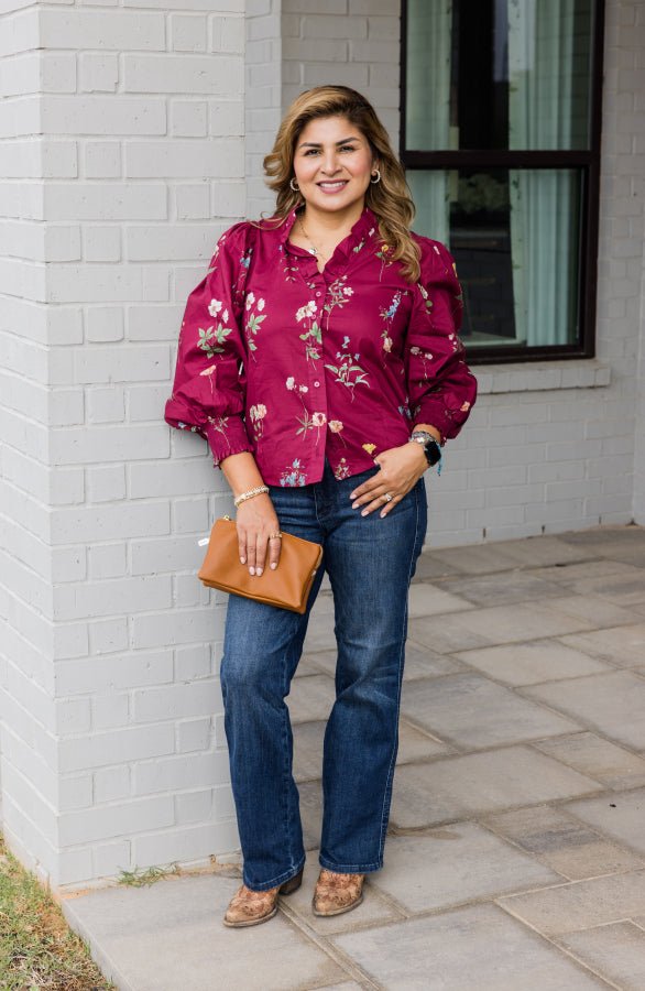 Savannah Smocked Blouse - Simply Polished Boutique