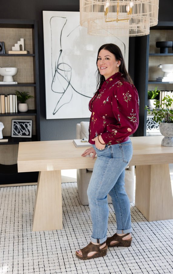 Savannah Smocked Blouse - Simply Polished Boutique