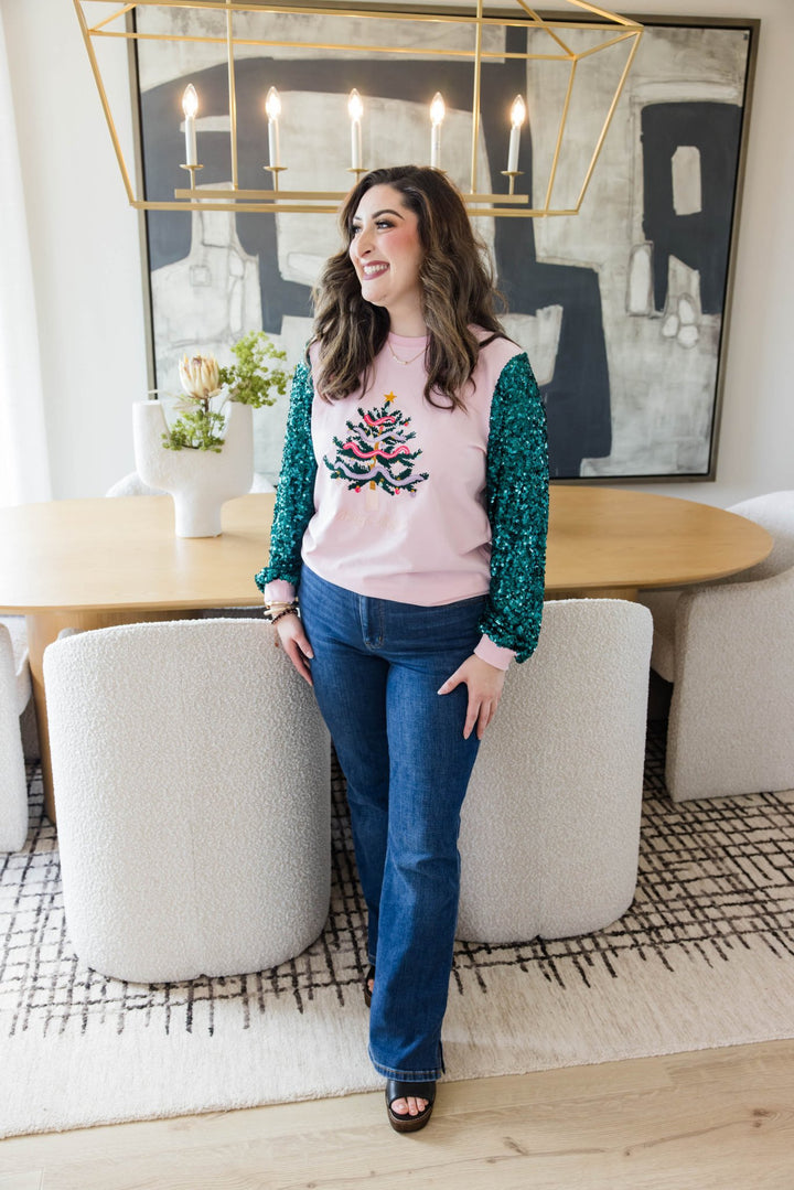 Sparkle Top- Merry &amp; Bright - Simply Polished Boutique