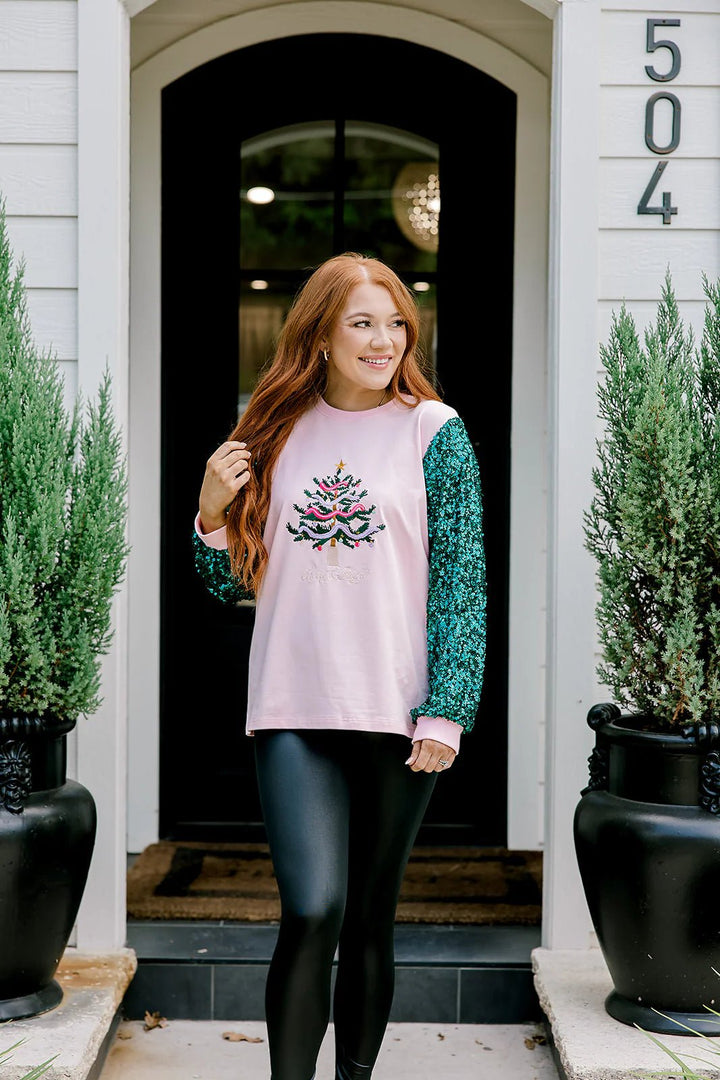 Sparkle Top- Merry &amp; Bright - Simply Polished Boutique