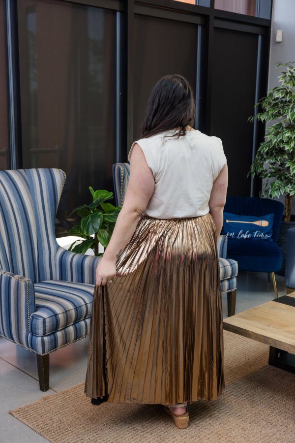 Starlight Pleated Maxi Skirt - Simply Polished Boutique