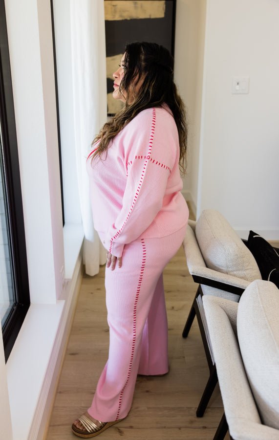 Stitched with Love Sweater - Simply Polished Boutique