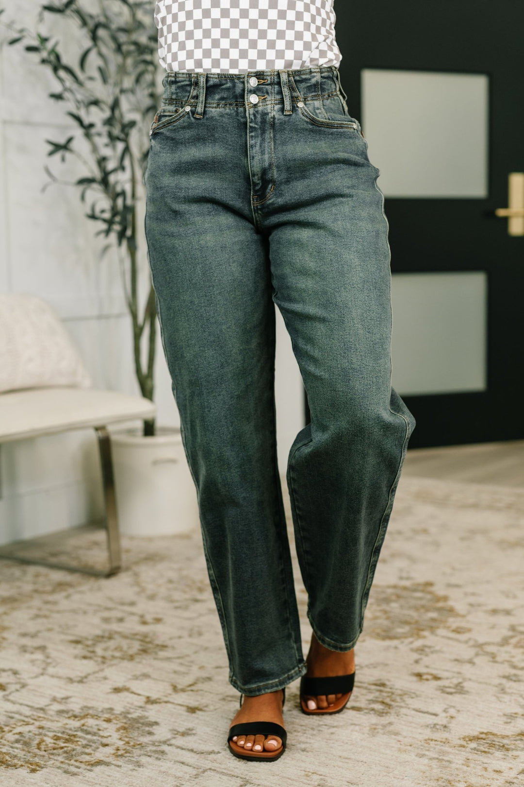 Teressa High Waist Marlow Jean with Hollywood Waist - Simply Polished Boutique